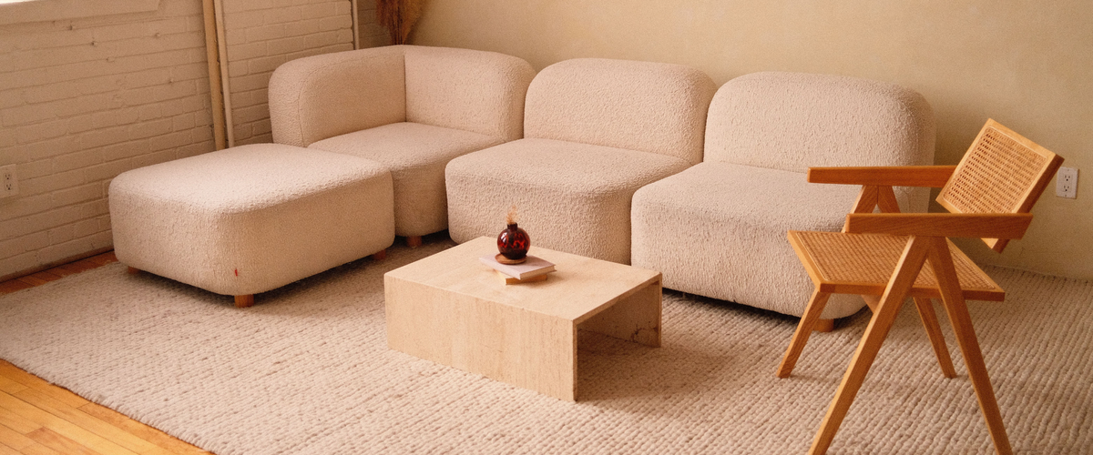 Compact modular sofa for small living spaces