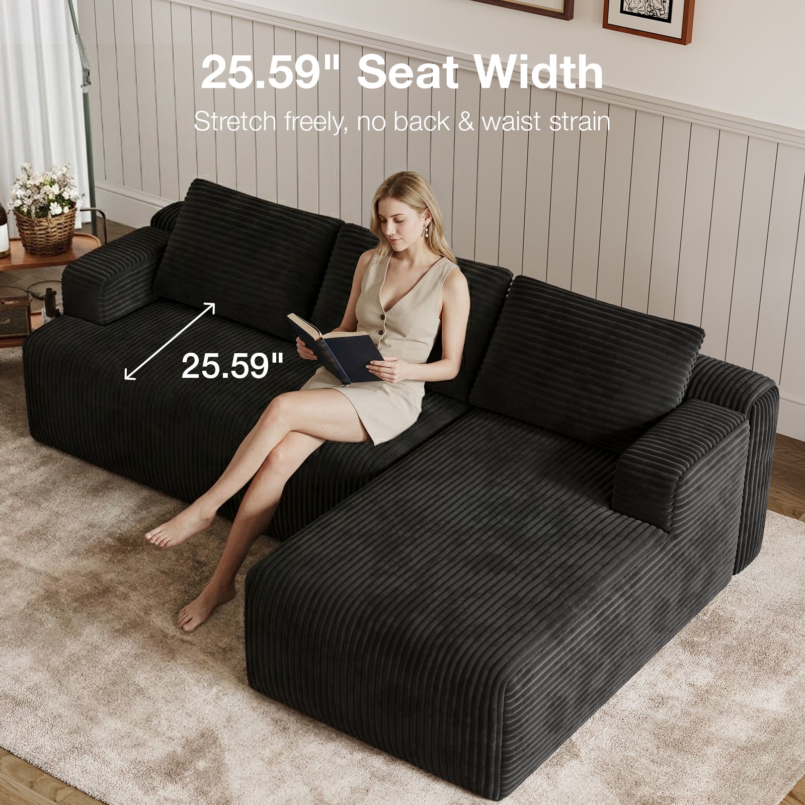 Nest Corduroy Modular Sectional Sofa
