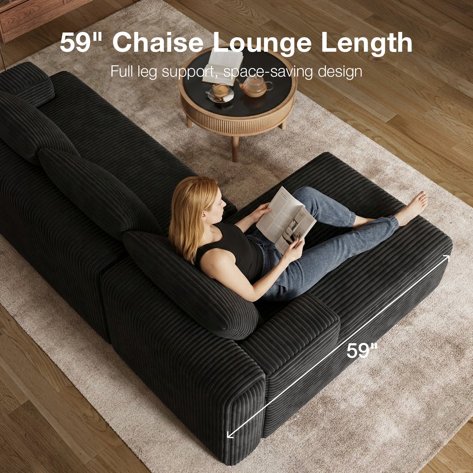 Nest Corduroy Modular Sectional Sofa