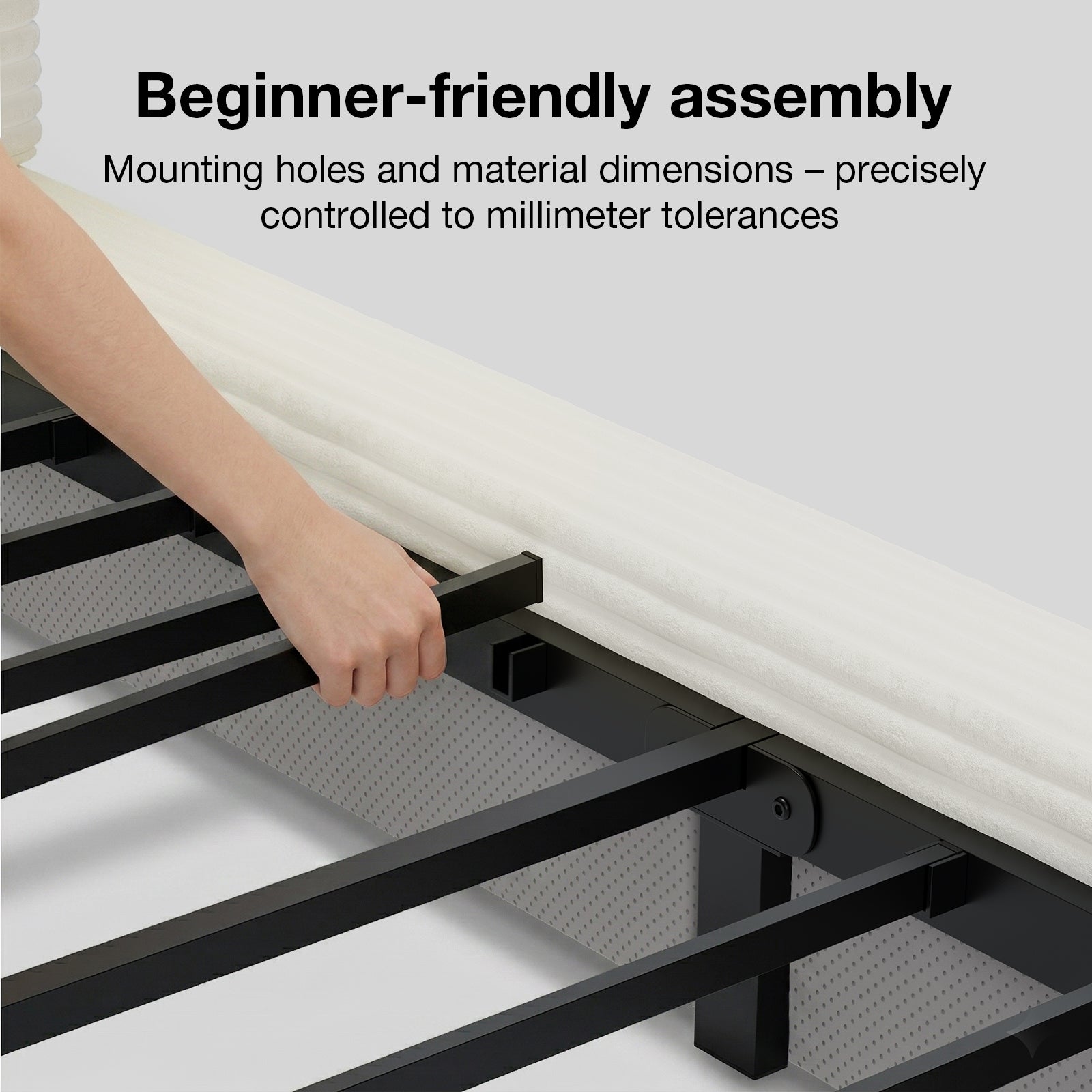 CloudSoft Corduroy Upholstered Platform Bed Frame