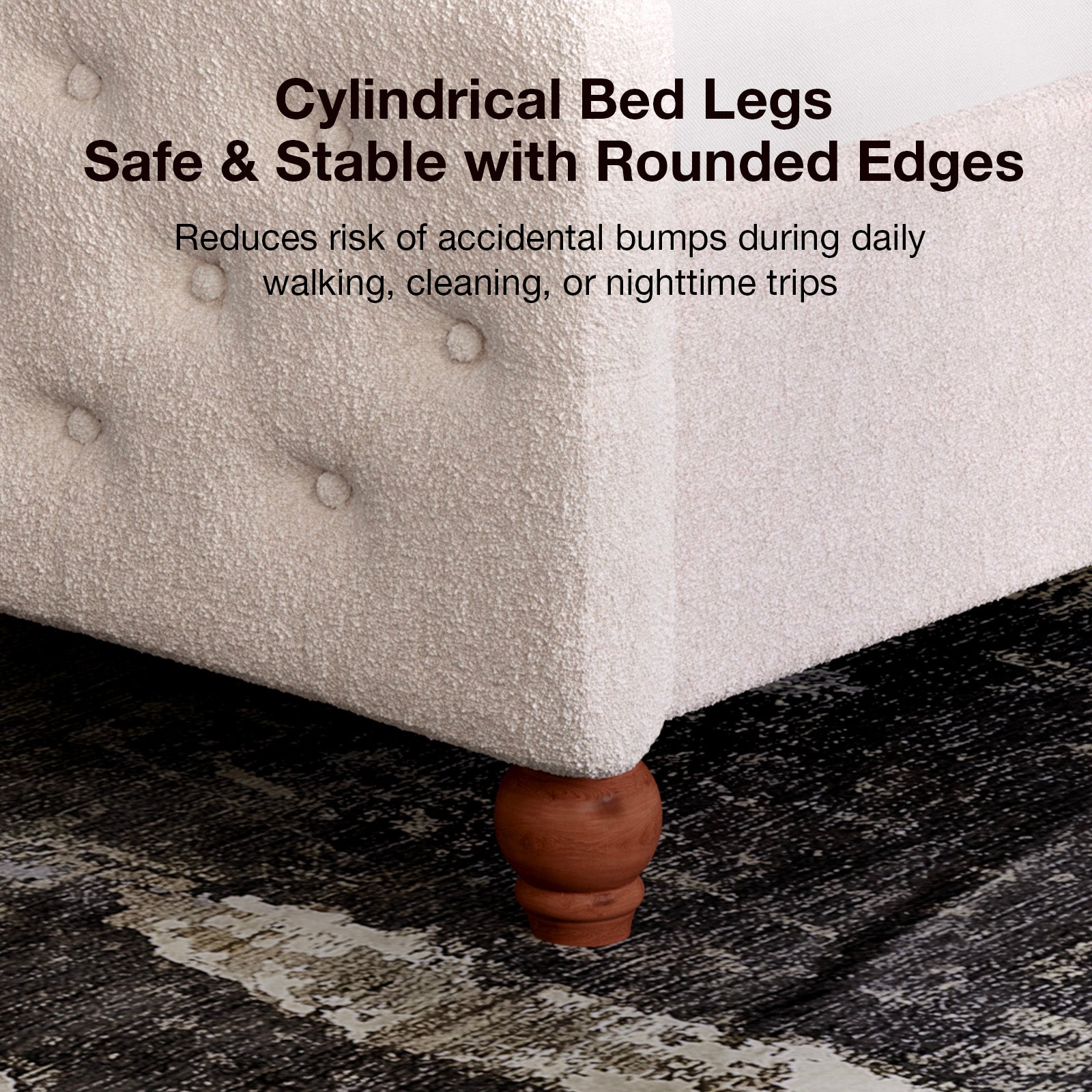 Lyla Velvet Upholstered Bed Frame