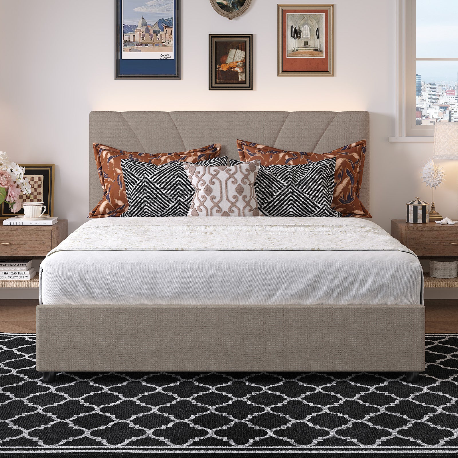 Aura LED Storage Bed Frame