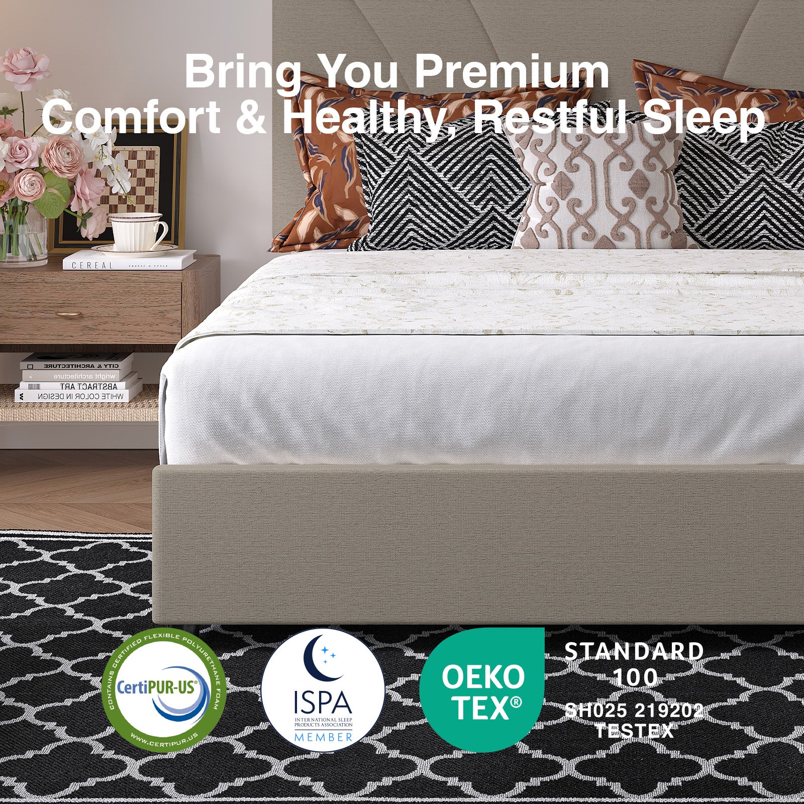 Aura LED Storage Bed Frame