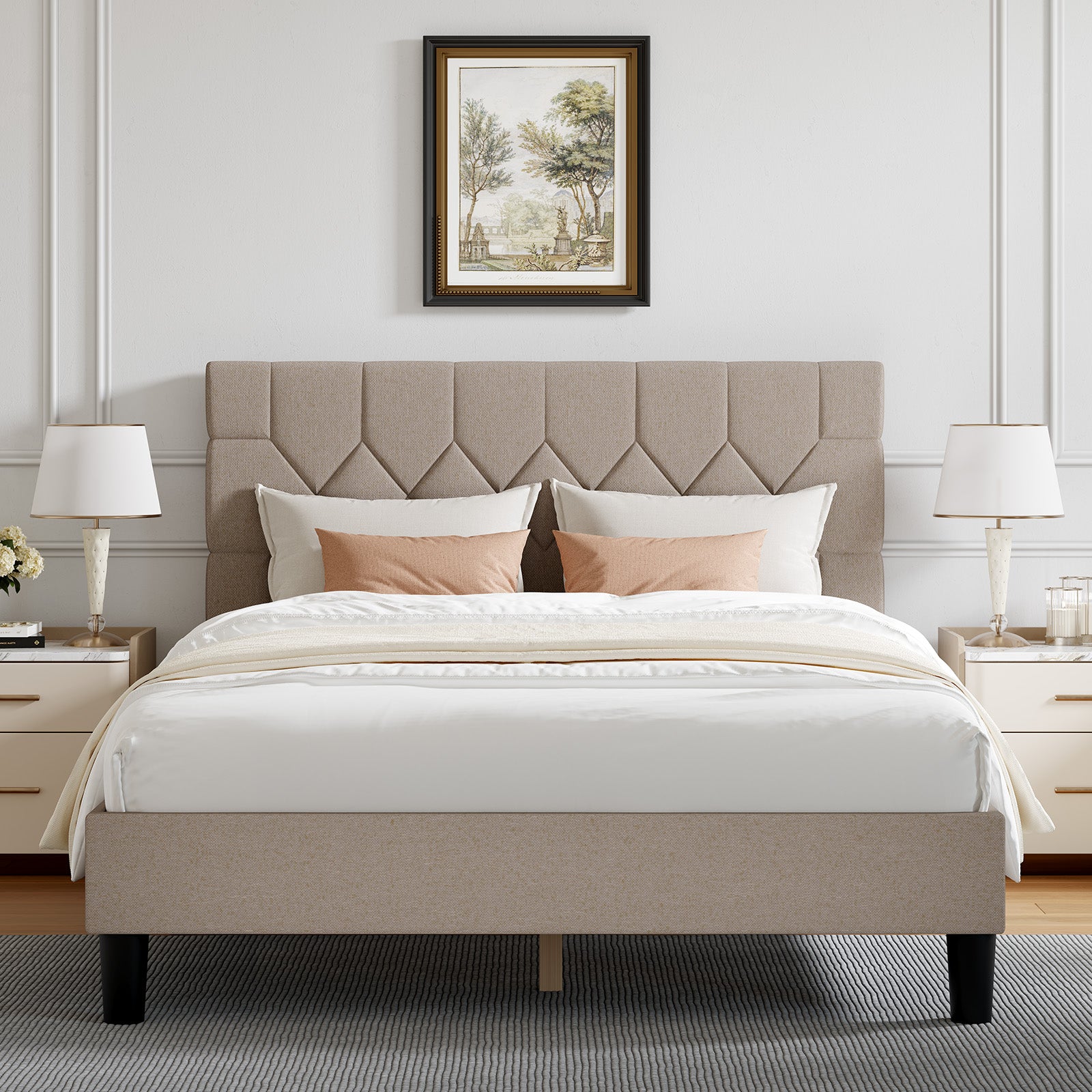 Aspen Bed Frame with Adjustable Headboard