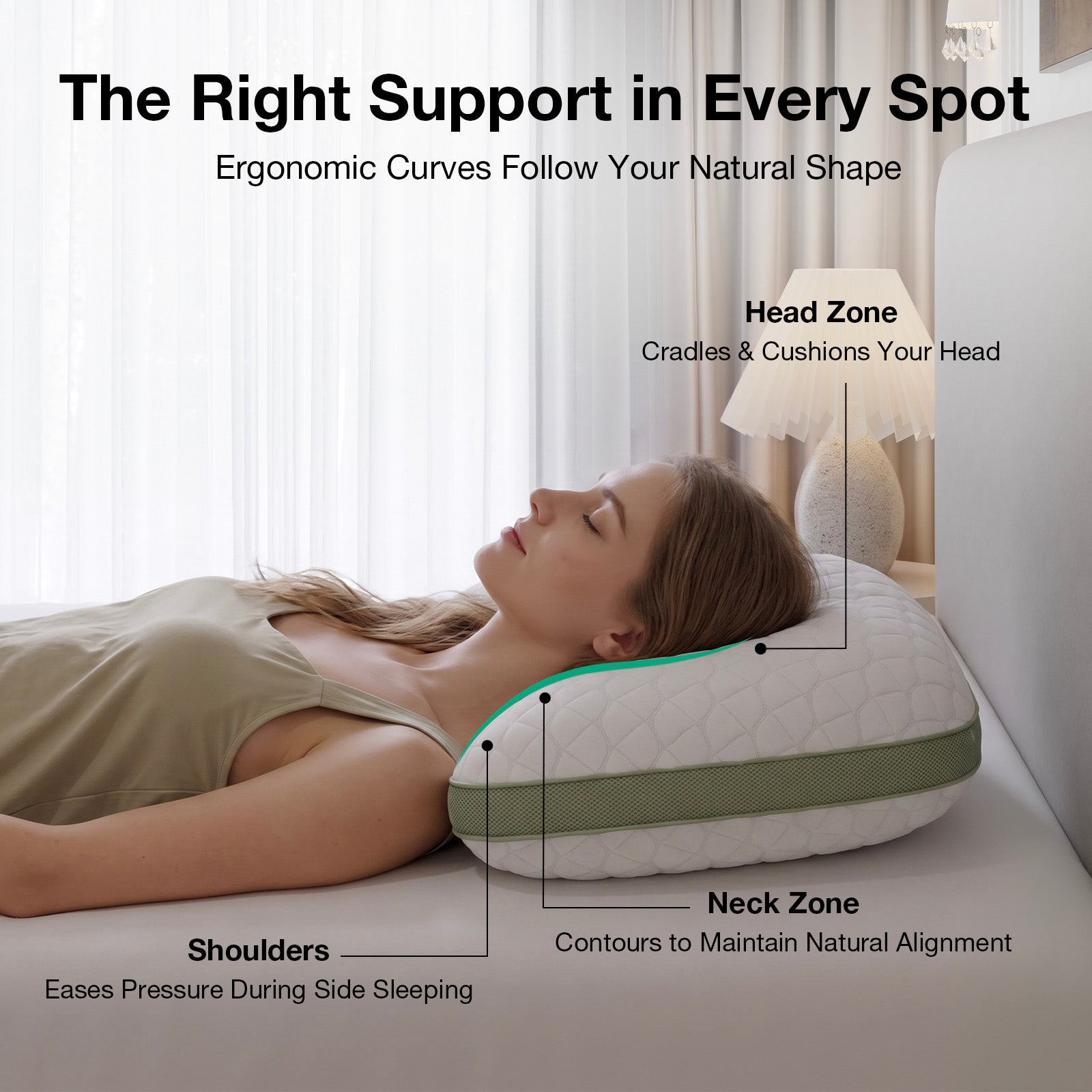 Bliss Adjustable Side Sleeper Pillow