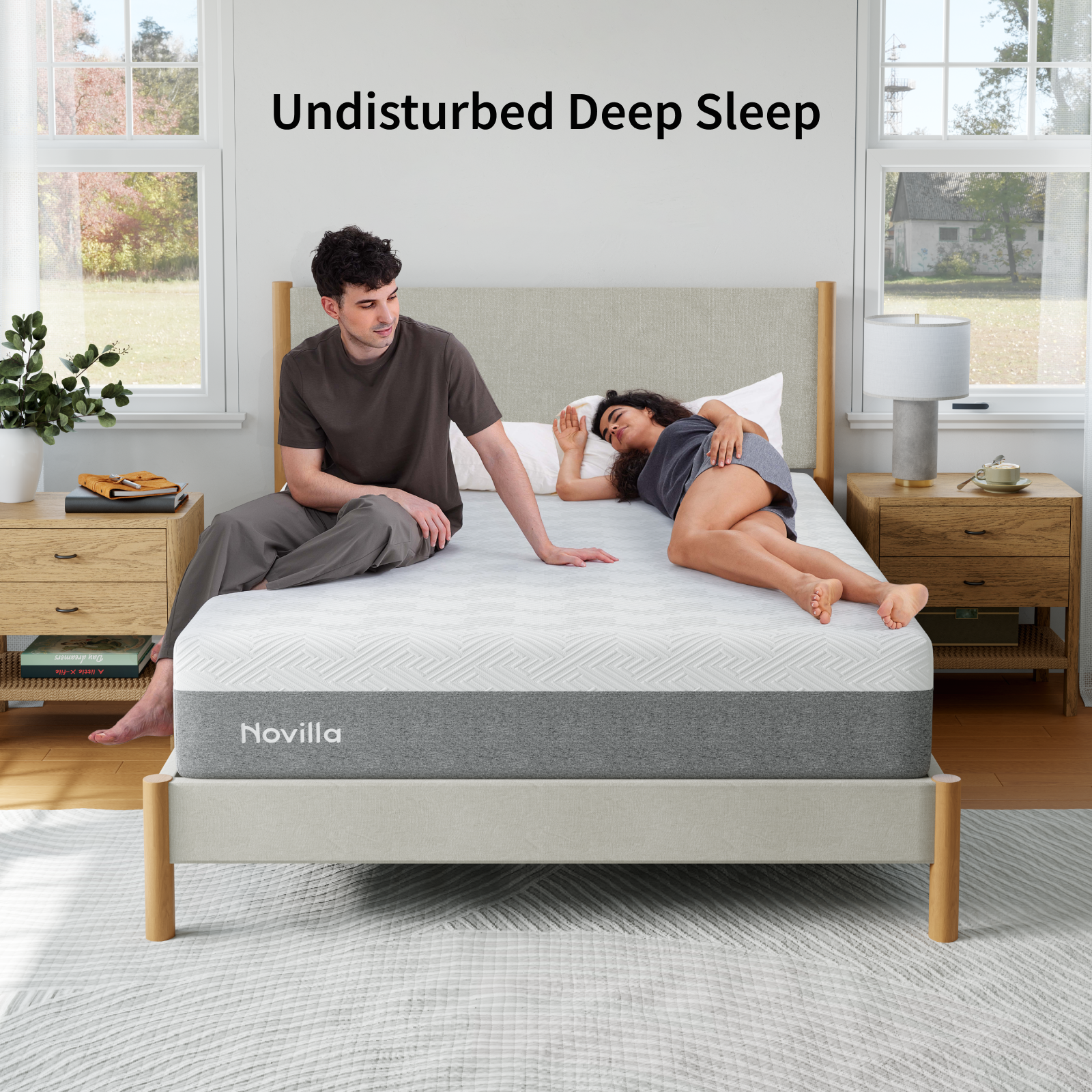 couple on Novilla Bliss mattress