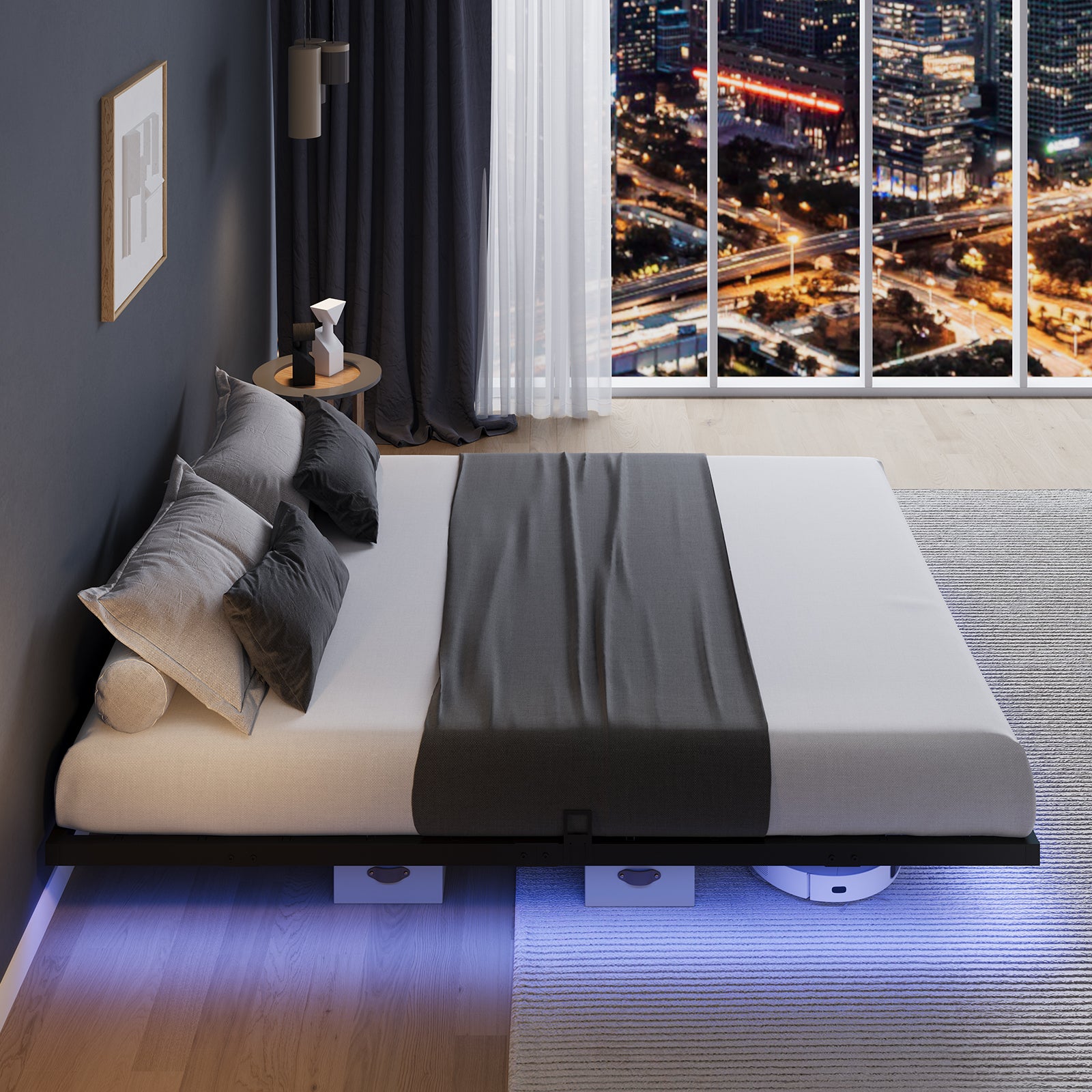 Aero Floating LED Bed Frame