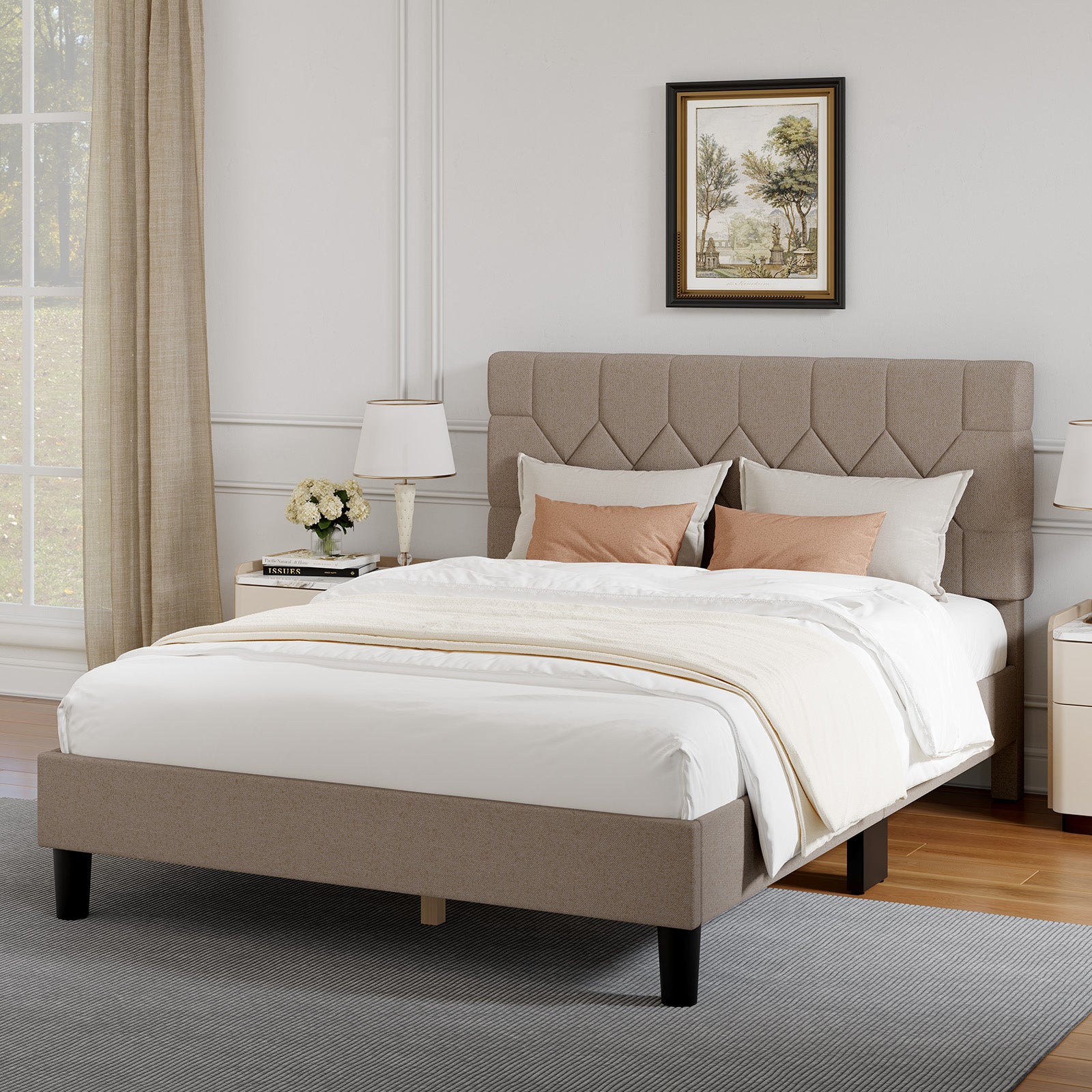 Aspen Bed Frame with Adjustable Headboard