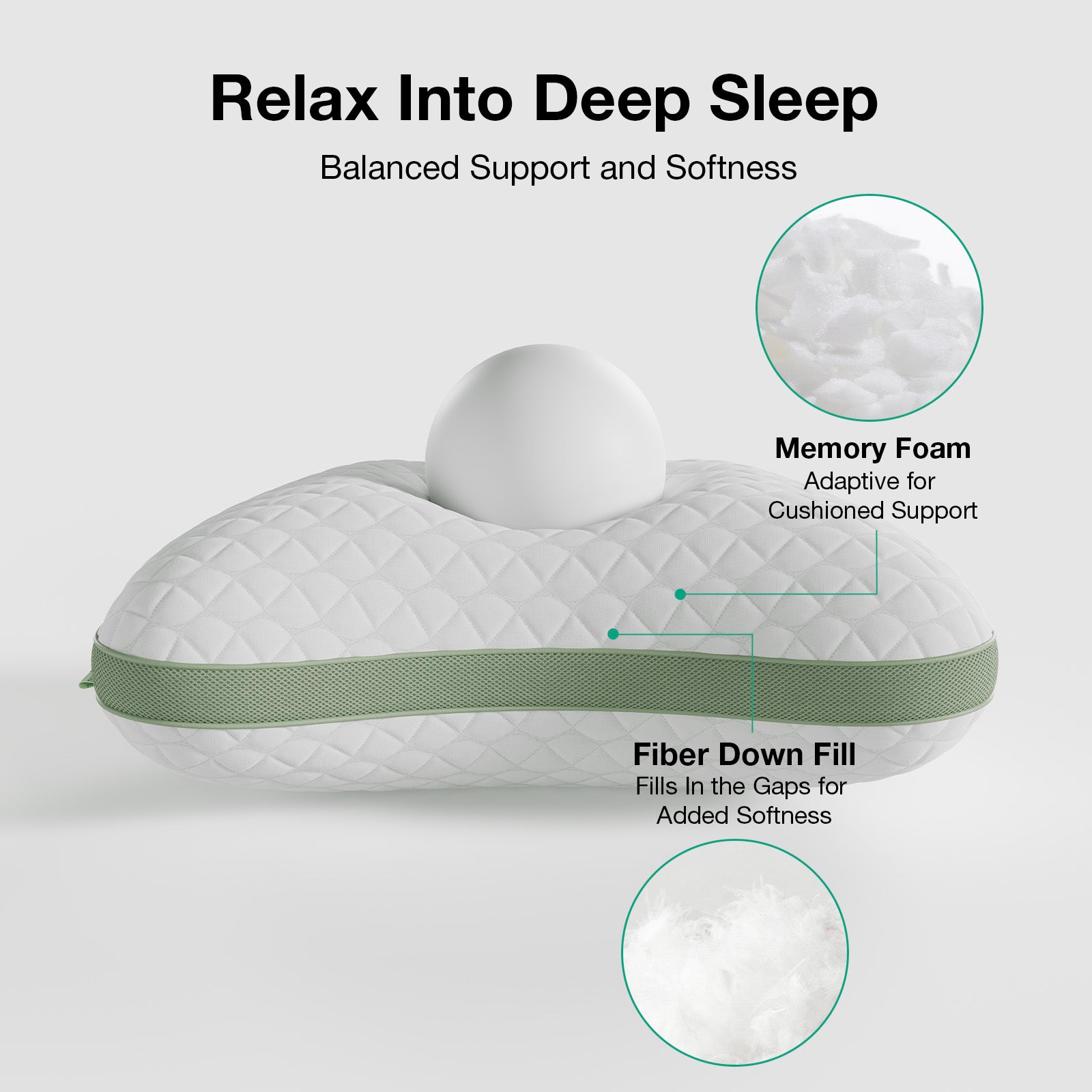 Bliss Adjustable Side Sleeper Pillow