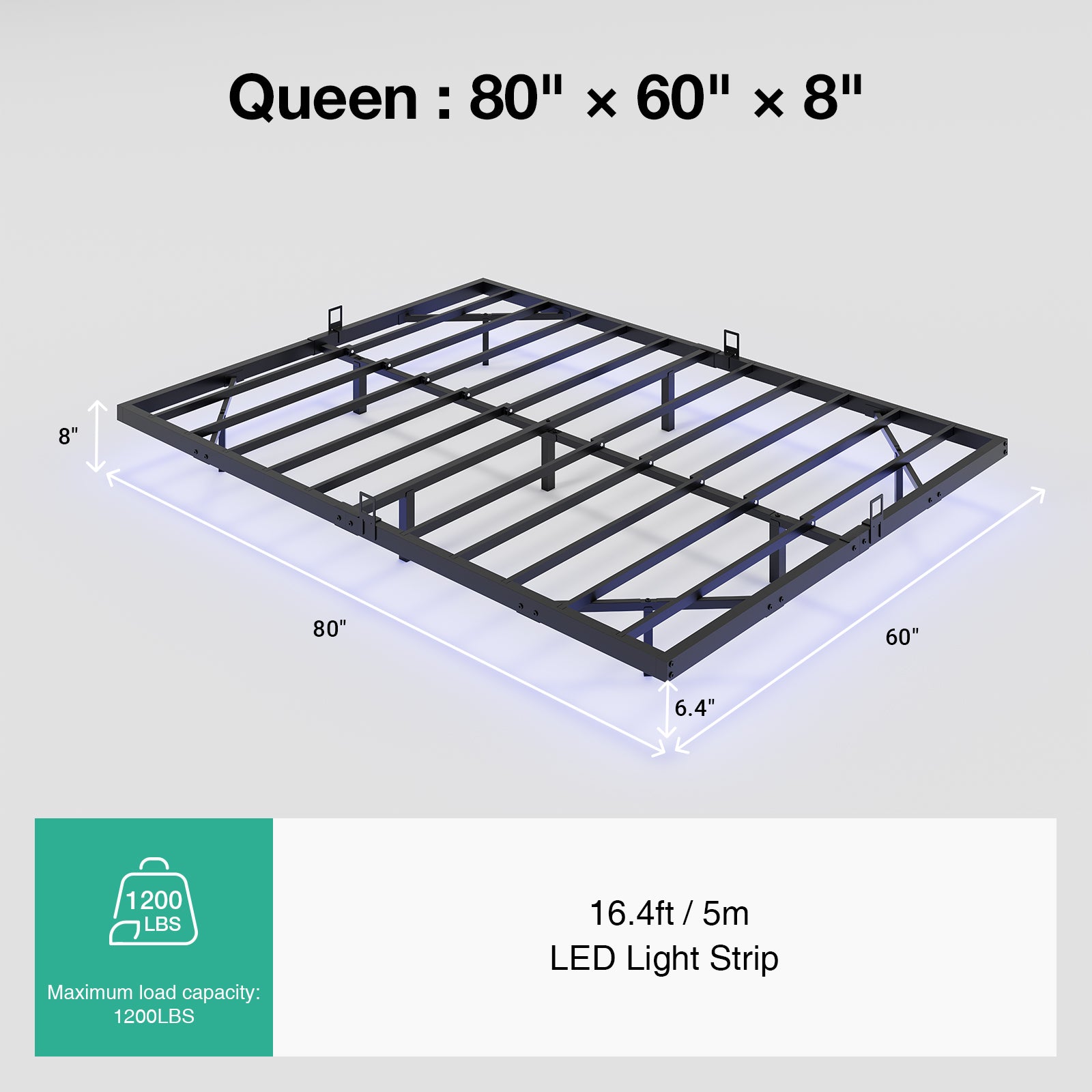 Aero Floating LED Bed Frame