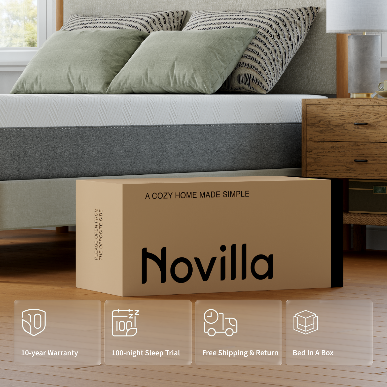 Novilla Bliss mattress package