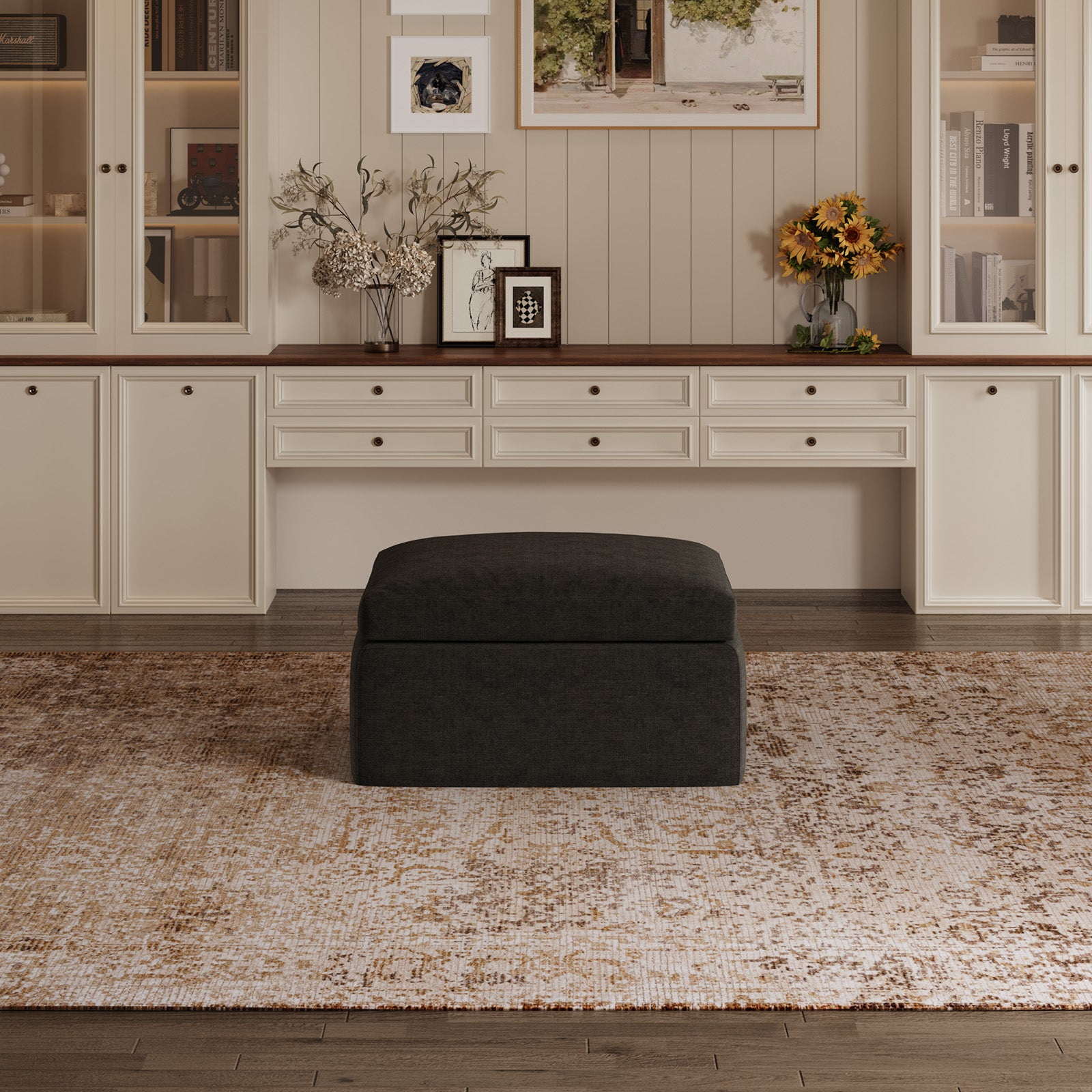 DayDrift Chenille Modular Sectional Sofa - Dark Gray