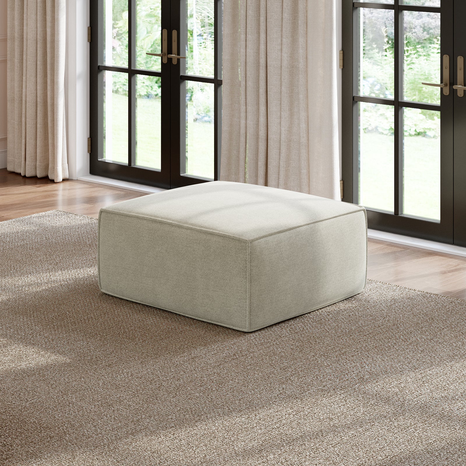 Minimalist Performance Chenille Modular Sofa - Beige