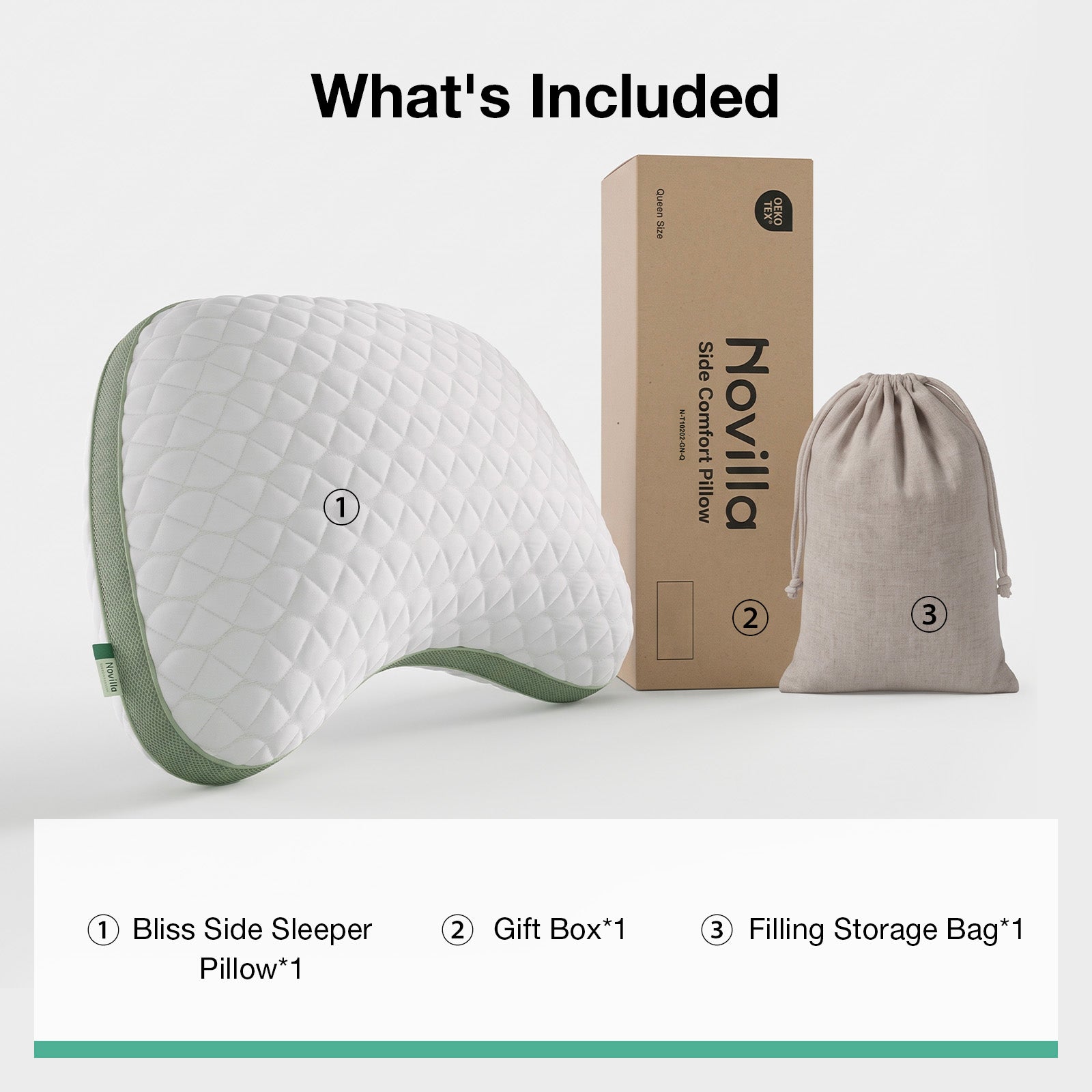 Bliss Adjustable Side Sleeper Pillow