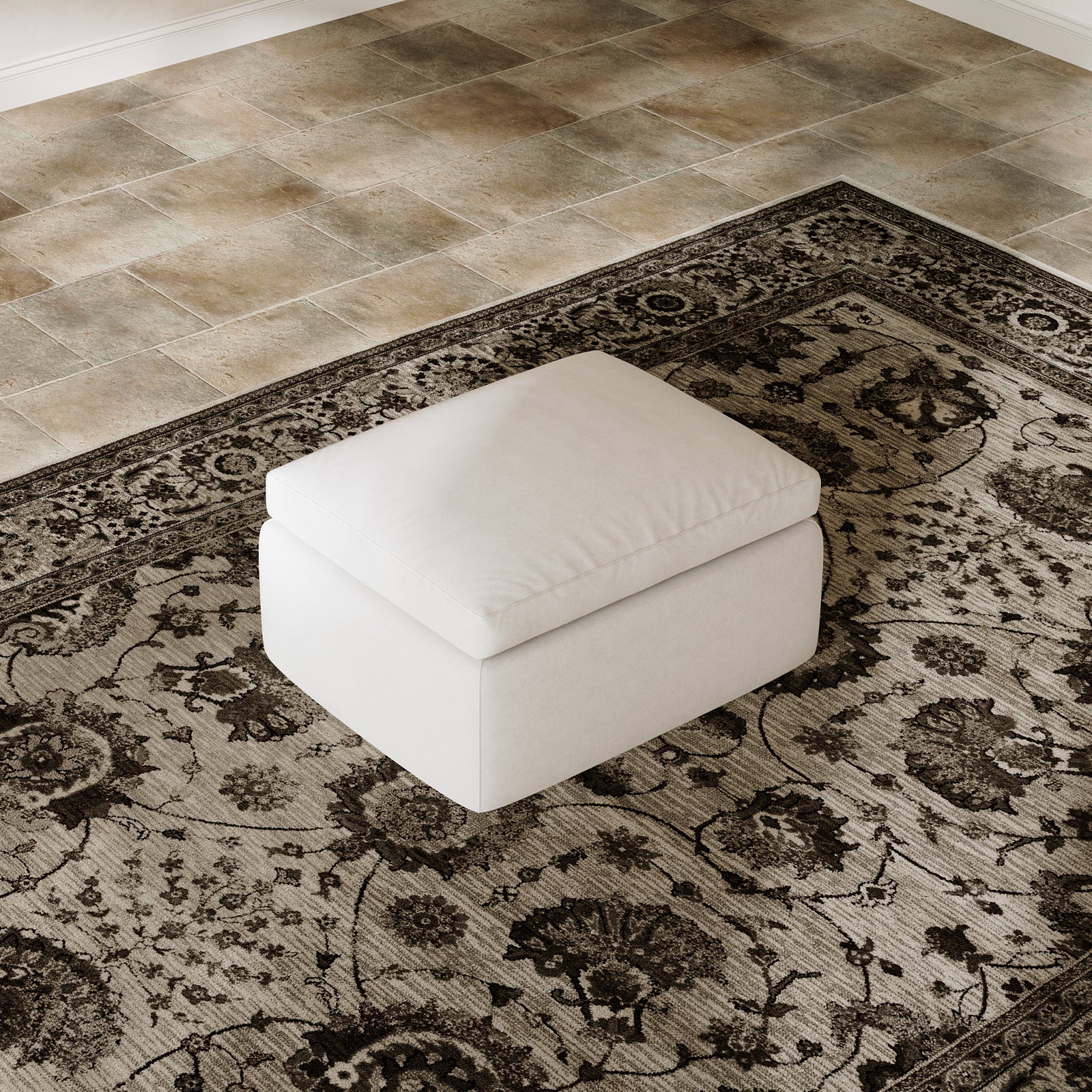 DayDrift Chenille Modular Sectional Sofa - White